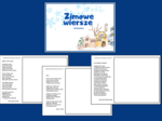 ZIMOWE WIERSZE – zima – karty pracy – karta pracy – biblioteka – świetlica