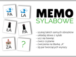 MEMO Sylabowe - 19 par tworzących wyrazy z literką "A"