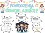 Egzamin bez stresu! – Kolorowa dekoracja wspierająca uczniów ❤️ Zestaw XXL – aż 57 stron do druku!