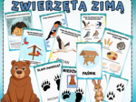ZESTAW ZWIERZĘTA ZIMĄ, PTAKI ZIMĄ,