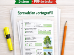 SPRAWDZIAN Z ORTOGRAFII