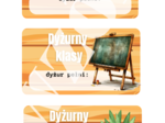 Dekoracja na gazetke- Samorząd oraz Dyżurni