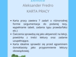Zemsta - karta pracy