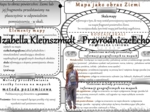 Geograficzna sketchnotka – notatka - wklejka wykonana w power point do tematu „Mapa jako obraz Ziemi”. Oblicza geografii I, poziom podstawowy, dla liceum ogólnokształcącego i technikum. Geografia I