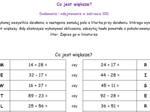Co jest większe? - Dodawanie i odejmowanie w zakresie 100.