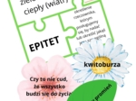 Poetycka wiosna (puzzle o środka poetyckich z przykładami na kwiatach)