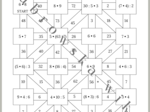 Wielkanocny labirynt matematyczny - tabliczka mnożenia