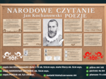 NARODOWE CZYTANIE - Jan Kochanowski - POEZJE