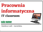 Wizytówki na drzwi pracowni - szkoła podstawowa