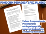 Przedstawianie radzie pedagogicznej propozycji doskonalenia zawodowego nauczycieli - ankieta