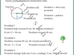 Koło i okrąg - notatka