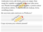 Czytanie ze zrozumieniem klasa 1. WIELKANOC. Teksty: Pisanki- wielkanocne jajka, Wielkanoc- czas radości, Wielkanocne kwiaty, Wielkanocne śniadanie, Wielkanocny koszyczek, Zajączek wielkanocny.