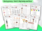 New English Adventure 2 – Unit 3: My body and face – Karty pracy dla klasy 2