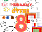 Cyfra 8 - zadania utrwalające cyfrę, dodawanie odejmowanie w zakresie 8