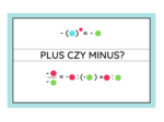 Plus czy minus? Materiał dla klasy 7 i 8 SP :)