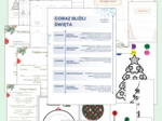 "Coraz bliżej Święta" - kartka świąteczna, potrawy, kolędy, instrument świąteczny i inne - zadania na 5 dni!