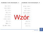 Arytmetyka liczb dziesiętnych | matematyka | 26 kolumn