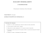Arkusz E8 matematyka - marzec 2026 - wersja o podwyższonej trudności