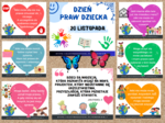 Dzień Praw Dziecka - gazetka szkolna, dekoracja sali.