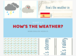 How's the weather? - CLIL klasy 1-3