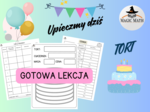 UPIECZMY SOBIE MATEMATYCZNY TORT - gotowa lekcja, DZIEŃ CIASTA, DZIEŃ TORTU, DZIEŃ LICZBY PI