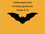 Halloweenowe funkcje językowe klasa 6-8