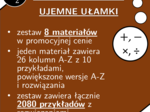 Ułamki dodatnie i ujemne | matematyka | zestaw promocyjny