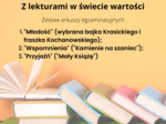 Trzy wartości. Zestaw arkuszy egzaminacyjnych