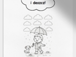 Karta pracy – "Moje zabawy w deszczowy dzień"