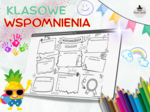 KLASOWE WSPOMNIENIA - darmowa karta pracy