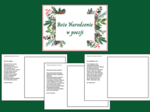 BOŻE NARODZENIE W POEZJI – biblioteka – świetlica – WIERSZE – karty pracy - gazetka