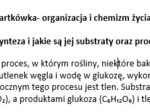 Kartkówka- organizacja i chemizm życia