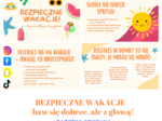 Gazetka szkolna „Bezpieczne wakacje”