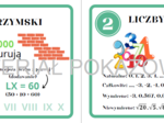 Matematyczne fiszki - liczby, cechy podzielności, liczby rzymskie, potęgi, pierwiastki
