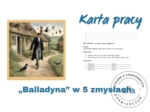 KARTA PRACY – „Balladyna” w 5 zmysłach