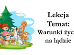 Klasa 4 - Warunki życia na lądzie - prezentacja