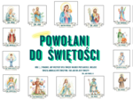 Gazetka, ozdoba - POWOŁANI DO ŚWIĘTOŚCI, 23 świętych, niepowtarzalne grafiki, możliwość własnej aranżacji
