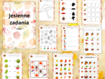 Jesienne karty pracy dla przedszkolaków