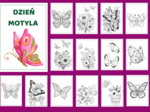 DZIEŃ MOTYLA – Galeria portretów – kolorowanka – kolorowanki – WIOSNA – biblioteka – świetlica – przedszkole – 49 wersji