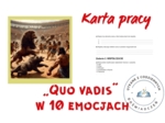 ,,Quo vadis" w 10 emocjach- karta pracy