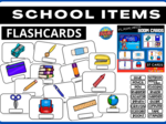 SCHOOL ITEMS - FLASCHCARDS