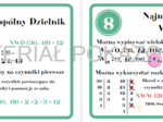 Matematyczne fiszki - liczby, cechy podzielności, liczby rzymskie, potęgi, pierwiastki
