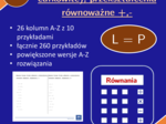 Równania liniowe (liczby całkowite), przekształcenia równoważne (dodawanie, odejmowanie) | matematyka, algebra | 26 kolumn
