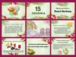 Gazetka Międzynarodowy Dzień Herbaty 15 grudnia - 9 plansz A4 piękne kolory