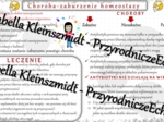 Sketchnotka - notatka „Choroba-zaburzenia homeostazy” wykonana w power point do edycji. Biologia 7; „Równowaga wewnętrzna organizmu”