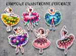 DWUSTRONNE DEKORACJE - wiosenne baletnice
