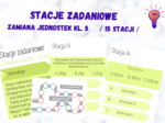 Stacje zadaniowe - ZAMIANA JEDNOSTEK klasa 5