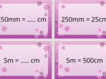 100 fiszek z zamiany jednostek długości - do samodzielnego wydruku
