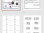 Fiszki matematyczne - ułamki i procenty