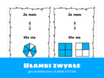 Matematyka Klasa 4. Klasa 5. Ułamek jako część całości. Gra dydaktyczna. Ja mam. Kto ma. Szkoła podstawowa